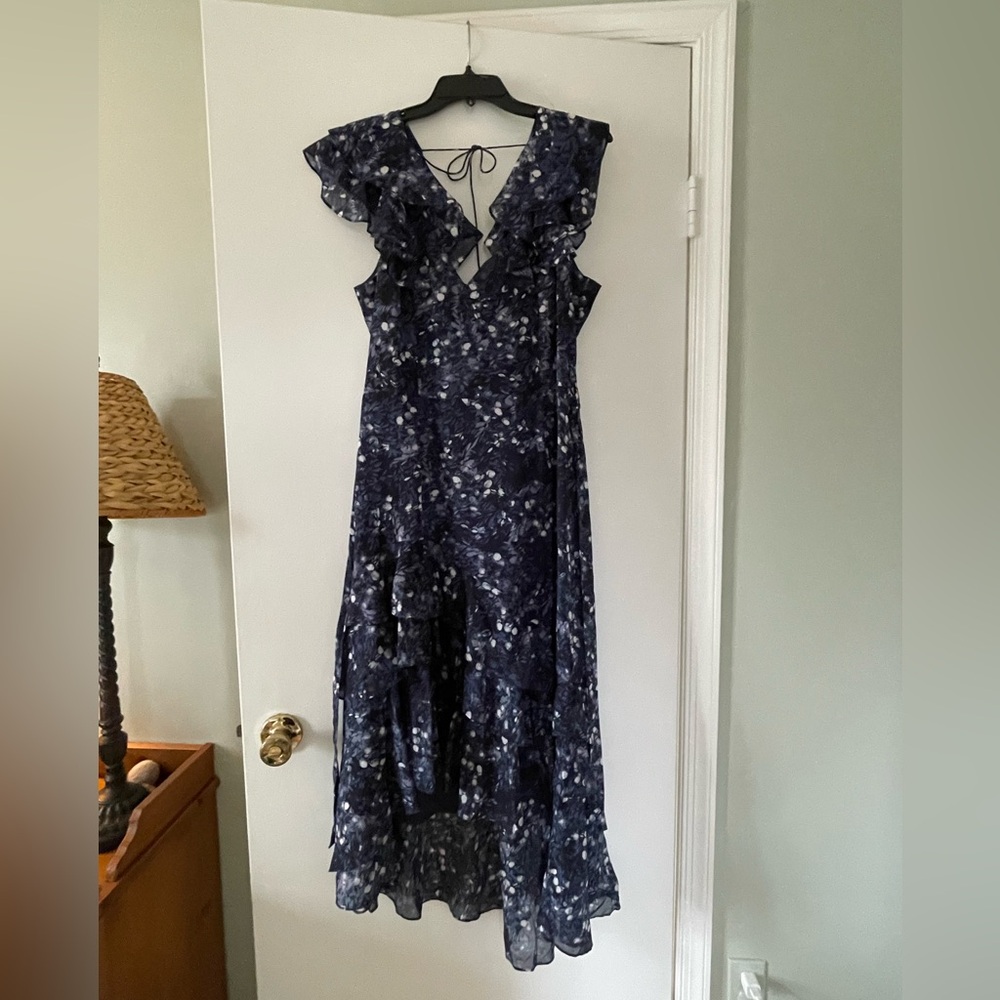 NWT Bardot Midnight Blue Floral High Low Dress